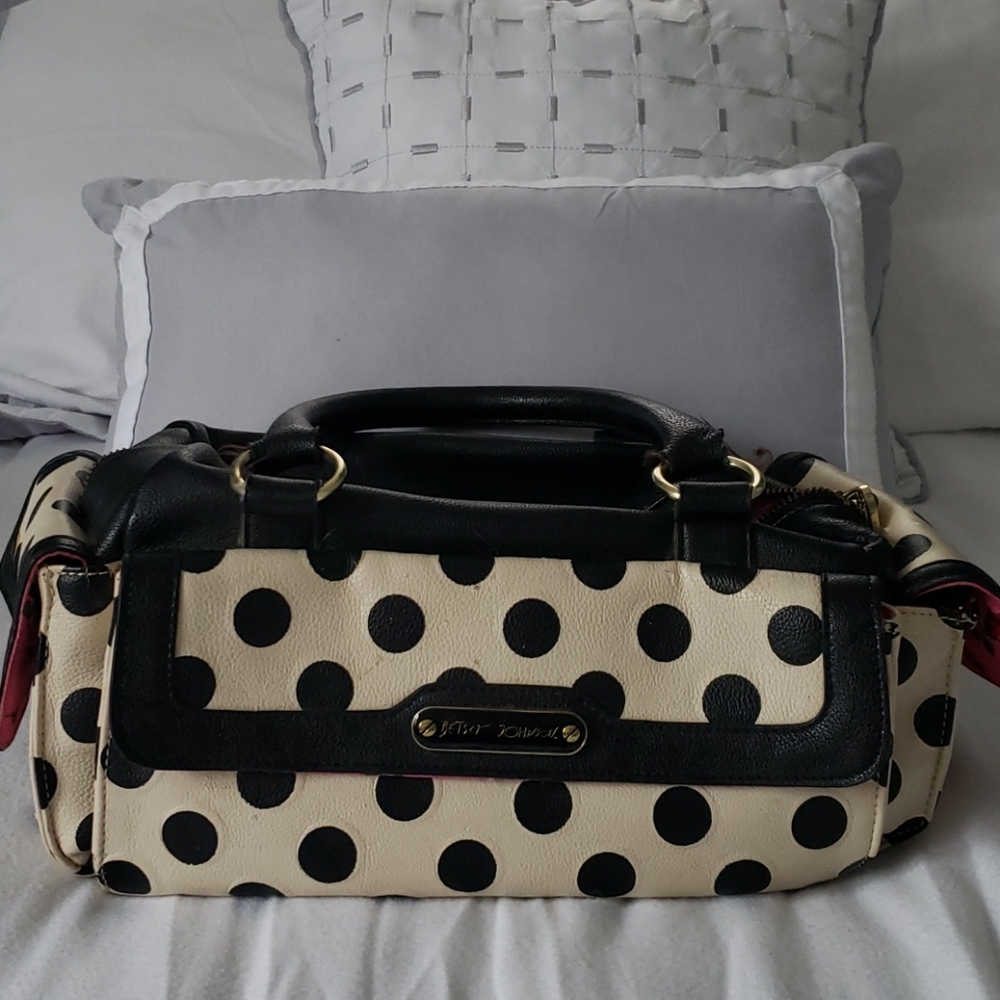 Betsey Johnson polka dot bag